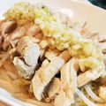 ＊sunlight＊'s cooksnap of when they made 冷やし茹で鶏のねぎ塩ダレ☆鳥良風.