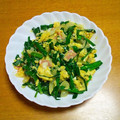 55才のおじさん's cooksnap of when they made にらとたまねぎの卵炒め.