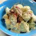 手抜き猫's cooksnap of when they made アボカドとチーズのチリマヨ和え.