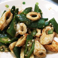 平野由南（ひらのゆな's cooksnap of when they made オクラとちくわのゴマ和え.