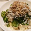 新妻あや's cooksnap of when they made 豆腐ときゅうりとちりめんのサラダ。.