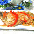 tennisnoah's cooksnap of when they made 油1cmで＊アジの南蛮漬け(三枚おろし).