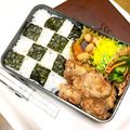 nibomama's cooksnap of when they made ❤チェック柄のり弁❤.