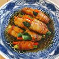 chainco's cooksnap of when they made お弁当の定番！♡アスパラの豚バラ巻き♡.