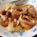宇良ちゃん's cooksnap of when they made めんつゆで「車麩の卵とじ」.