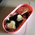 ロイヤルミルク♪'s cooksnap of when they made ハートのり弁.