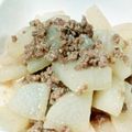 まぶたん's cooksnap of when they made 大根の挽肉あんかけ煮.