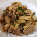 mk☆☆☆☆☆'s cooksnap of when they made 牛肉・エリンギ・ねぎオイスターソース炒め.