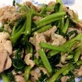 くみふる's cooksnap of when they made 豚肉とエンサイ(空心菜)のナンプラー炒め.