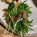 shiirao's cooksnap of when they made カリカリ豚と水菜のアジアンサラダ.