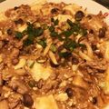 リトルマイ☆'s cooksnap of when they made ☆挽き肉たっぷり椎茸にら入り麻婆豆腐丼☆.