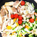 beroneete's cooksnap of when they made 彩野菜と鶏むね肉の塩だれ炒め.