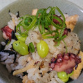 nori♪tomo☆'s cooksnap of when they made 長ひじきとたこの炊き込みご飯.