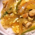 ショコラホイップ's cooksnap of when they made あんかけ親子丼.