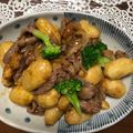 クックEAJNN4☆'s cooksnap of when they made 新ジャガの簡単揚げ煮も旨！牛コマと薄味で.