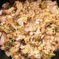 ☆土女☆クック's cooksnap of when they made 鶏ひき肉とキャベツの卵とじ.