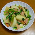 55才のおじさん's cooksnap of when they made カブとハムのさっとコンソメ炒め.