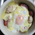 toshi☆r2's cooksnap of when they made ねぎとウインナーのカマンベールココット♪.