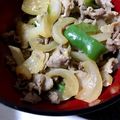 malche36's cooksnap of when they made たまねぎたっぷり豚こましょうが焼き.