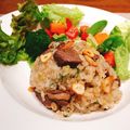 ❁CK❁'s cooksnap of when they made ステーキ屋さん風ガーリックライス.