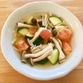 kyoporon54's cooksnap of when they made 夏野菜★トマトとズッキーニの極うまスープ.