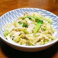 猫のオソマ's cooksnap of when they made 鶏ささみと春キャベツの胡麻和えサラダ.