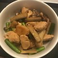 クックPZEY18☆'s cooksnap of when they made ささみと牛蒡とにんにくの芽の黒胡椒醤炒め.