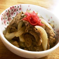 広野のタイタン's cooksnap of when they made 豚こまと玉ねぎのソースおかか炒め☆.