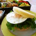 runa10's cooksnap of when they made 朝ごはんに！目玉焼き挟んだだけサンド.
