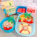 なるおっちいちかず's cooksnap of when they made ウインナーのカニさん☆キャラ弁やお弁当に.