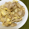 blue_apron's cooksnap of when they made 簡単！豚バラとキノコの卵とじ.