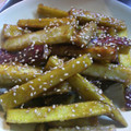 ふきや5525's cooksnap of when they made 揚げサツマイモとゴボウの甘辛風味.