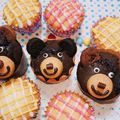 ♡arisa♡'s cooksnap of when they made クマフィン♡HMでチョコバナナマフィン.