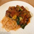 クック6X5QCV☆'s cooksnap of when they made 簡単！ナスとベーコンのトマトパスタ.