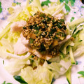 ゆまこたん's cooksnap of when they made 練りごま不要！水菜とささみの香味棒々鶏.