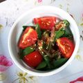 夢夢555's cooksnap of when they made トマトとオクラの鰹節和え.