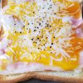 みほー。's cooksnap of when they made 半熟卵のカルボナーラ♥トースト.