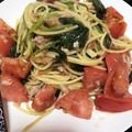 mottiko23's cooksnap of when they made ほうれん草とツナのオイルパスタ.