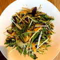 にーな✲'s cooksnap of when they made 水菜と油揚げと味噌だれで茄子のサラダ.