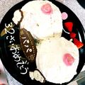 華ちゃんです！'s cooksnap of when they made 旦那の誕生日ケーキ♡バレンタインにも♡.