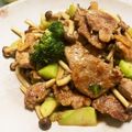 たまにゃんときよみ's cooksnap of when they made 豚ヒレ肉とキノコのにんにく黒酢炒め.