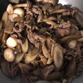 R2016's cooksnap of when they made 和牛とごぼうの生姜の煮物.