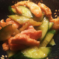 ちかぴん！！'s cooksnap of when they made きゅうりと鶏肉の梅炒め.
