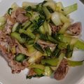 細雪里's cooksnap of when they made チンゲン菜と豚肉のにんにくバター炒め♪.