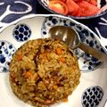 麻婆母神's cooksnap of when they made 簡単♡カレーピラフ.