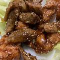 クックGRXOQT☆'s cooksnap of when they made 鳥むね肉と牛蒡の甘辛ゴマ和え.
