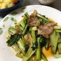 マヨミ's cooksnap of when they made 簡単！小松菜とカリっと豚バラポン酢炒め♪.