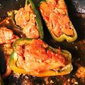 りんごぉぉぉ's cooksnap of when they made 醤油麹と豚こまでピーマンの肉詰め.
