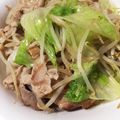 ぼすにょん's cooksnap of when they made 簡単豚カルビレタスもやし炒め.