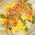 かなりんココりん's cooksnap of when they made いんげんとかまぼこの卵とじ.